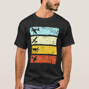 Camiseta Modelo de avião Modelo de avião Avião Vintagem Ret