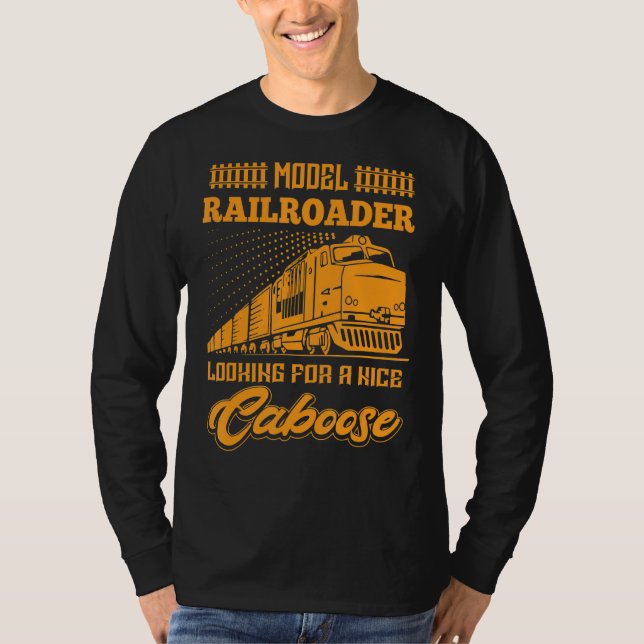 Camiseta Modelo de Caminhão-de-Ferro Modelo Locomotiva do C (Frente)