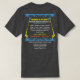 Camiseta Modelo de cartão de negócios de lavagem e limpeza  (Verso do Design)