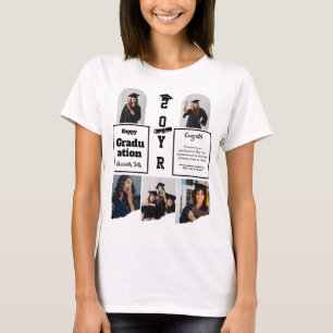 Camiseta Modelo de Celebração de Formatura com 5 Fotos para