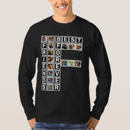 Camiseta Modelo de Colagem de Fotografias para os Melhores 
