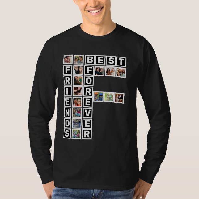 Camiseta Modelo de Colagem de Fotografias para os Melhores  (Frente)