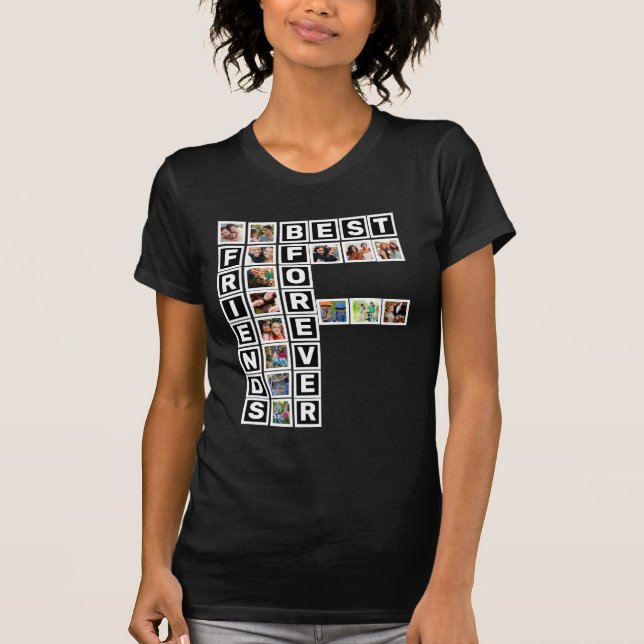 Camiseta Modelo de Colagem de Fotografias para os Melhores  (Frente)