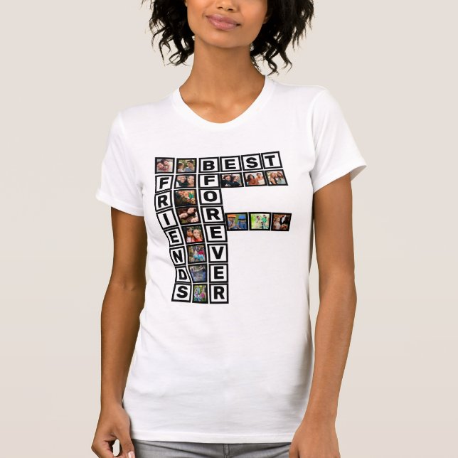 Camiseta Modelo de Colagem de Fotografias para os Melhores  (Frente)