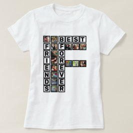 Camiseta Modelo de Colagem de Fotografias para os Melhores 
