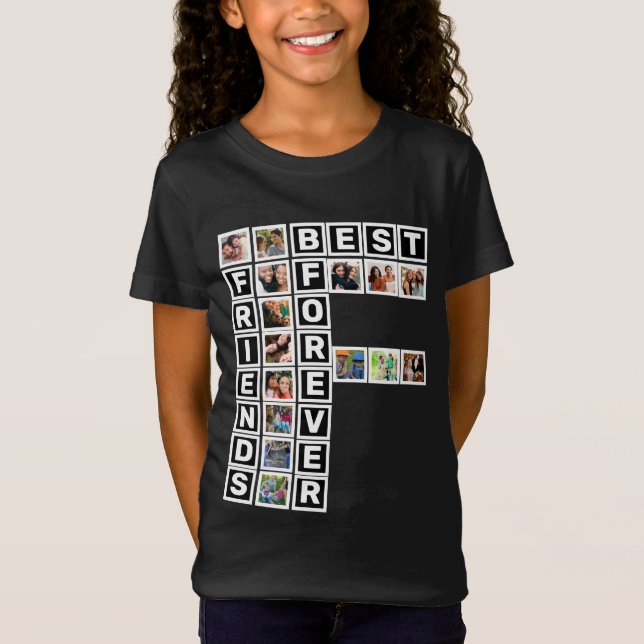 Camiseta Modelo de Colagem de Fotografias para os Melhores  (Frente)