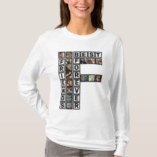Camiseta Modelo de Colagem de Fotografias para os Melhores