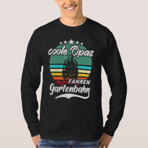 Camiseta Modelo de comboio a vapor por caminho de ferro no