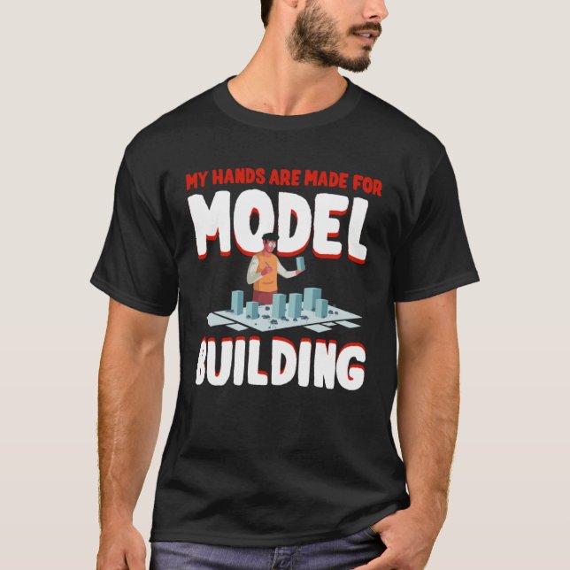 Camiseta Modelo de construtor de automóveis Kit de construt (Frente)