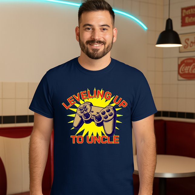 Camiseta Modelo de Controle de Video Game Subindo de Level (Criador carregado)