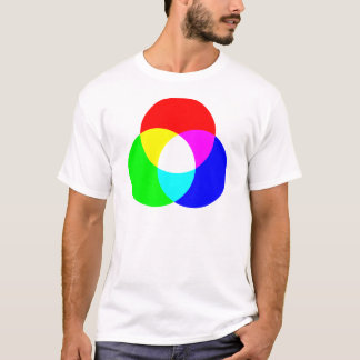 Camiseta Modelo de cor do RGB