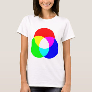 Camiseta Modelo de cor do RGB