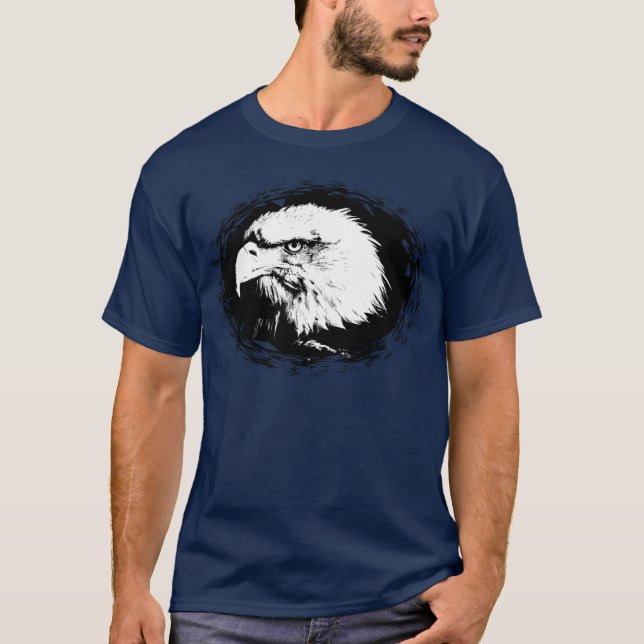 Camiseta Modelo de Eagle Head Elegante Animal Personalizado (Frente)