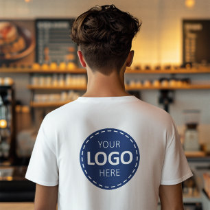 Camiseta Modelo de envio de logotipo - Traseira - Crie o se