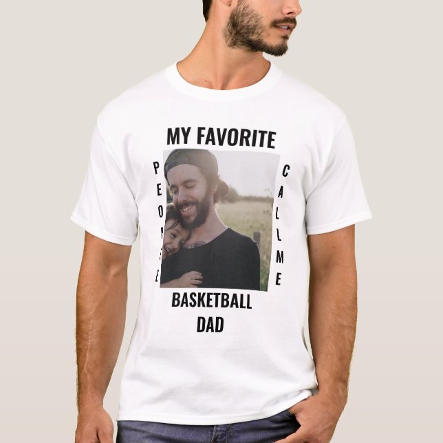 Camiseta Modelo de foto da mãe do pai de Esporte Personaliz (Frente)