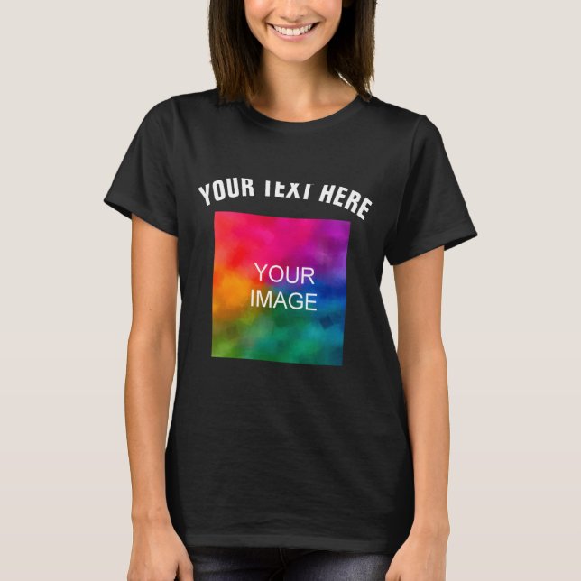 Camiseta Modelo de Foto de Upload de Texto Meninos Crianças (Frente)