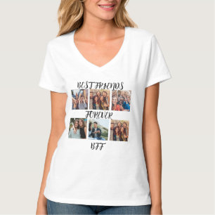 Camiseta Modelo de Foto Personalizado "Melhores Amigos para