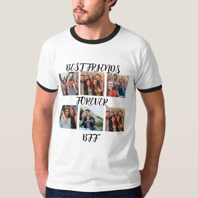 Camiseta Modelo de Foto Personalizado "Melhores Amigos para (Frente)