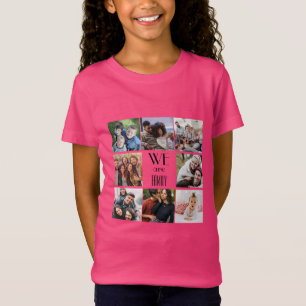 Camiseta Modelo de Foto Personalizado "Somos Família"