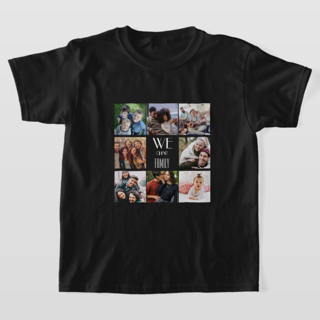 Camiseta Modelo de Foto Personalizado "Somos Família" (Postura )