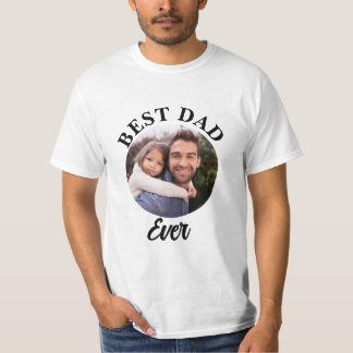 Camiseta Modelo de Fotografia Personalizada do Melhor Pai