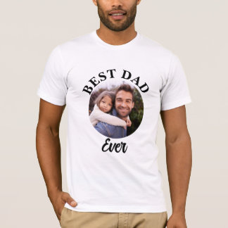 Camiseta Modelo de Fotografia Personalizada do Melhor Pai