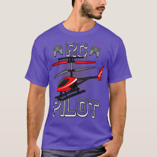 Camiseta Modelo de Helicóptero-piloto do modelo de voo RC