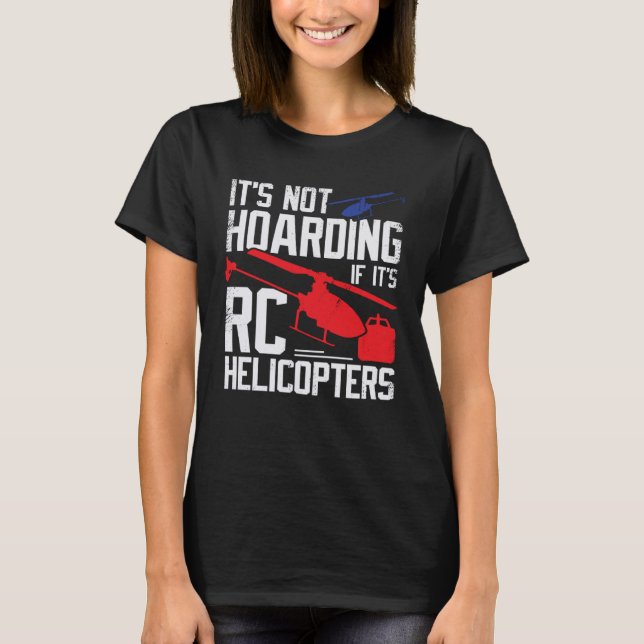 Camiseta Modelo de helicóptero RC para um piloto de helicóp (Frente)