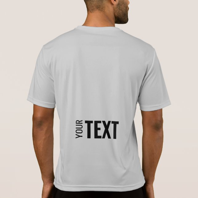 Camiseta Modelo de Impressão de trás do esporte moderno (Verso)
