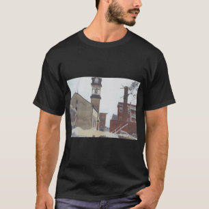 Camiseta modelo de interior lendo Edward Hopper