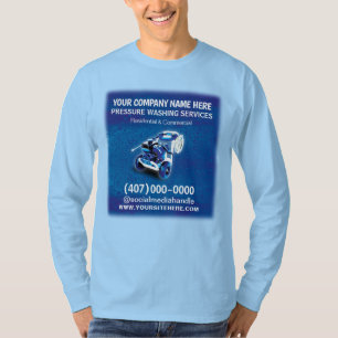 Camiseta Modelo de limpeza e limpeza da pressão (energia)