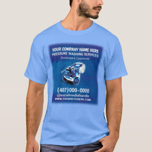 Camiseta Modelo de limpeza e limpeza da pressão (energia)