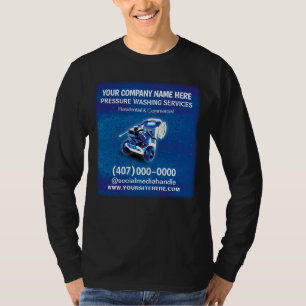 Camiseta Modelo de limpeza e limpeza da pressão (energia)