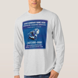 Camiseta Modelo de limpeza e limpeza da pressão (energia)