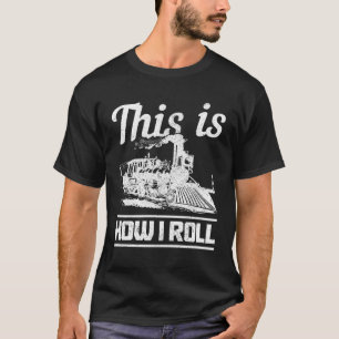 Camiseta Modelo de locomotiva do comboio Comboio 1