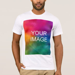 Camiseta Modelo de logotipo de adição de imagem a cores bra