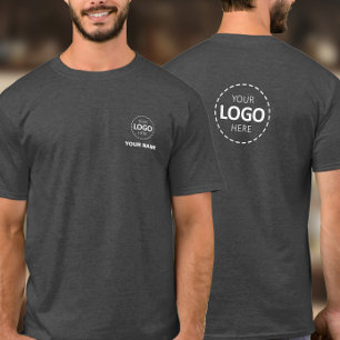 Camiseta Modelo de logotipo e nome - Funcionarios de logoti