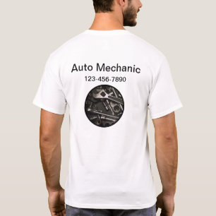 Camiseta Modelo de Logotipo Mecânico Automático da Empresa