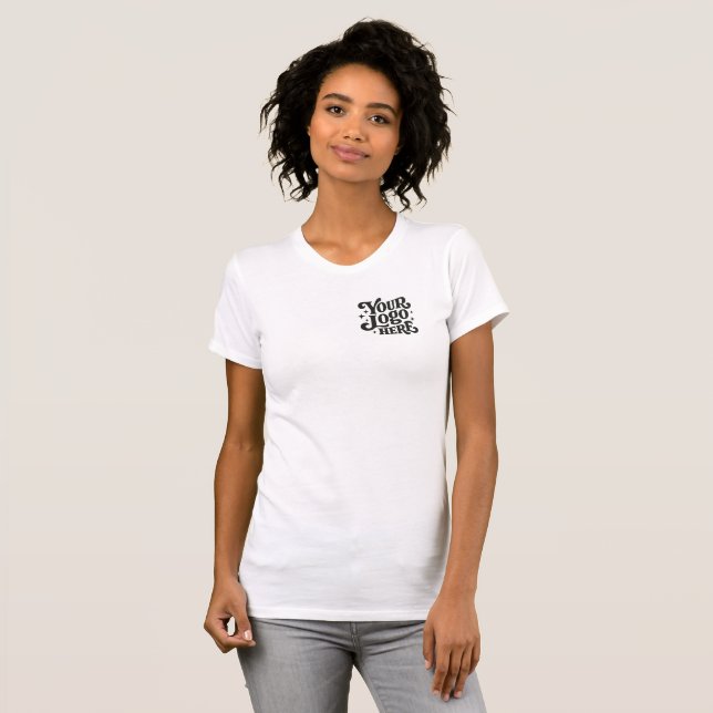Camiseta Modelo de Logotipo Retro (Frente Completa)