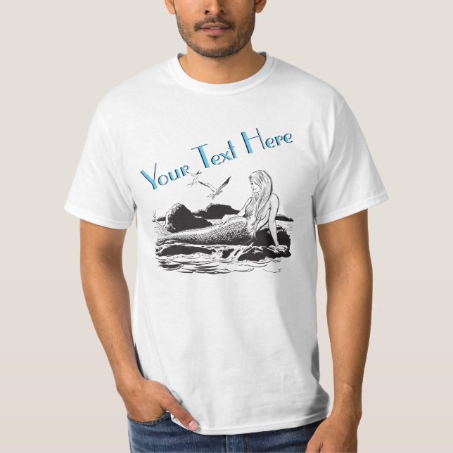 Camiseta Modelo de Mermaid Vintage (Frente)