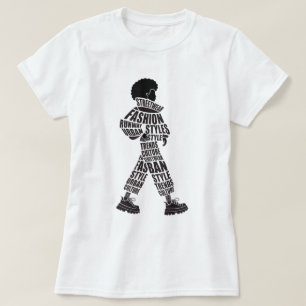 Camiseta Modelo de Moda de Passarela