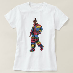 Camiseta Modelo de Moda de Passarela