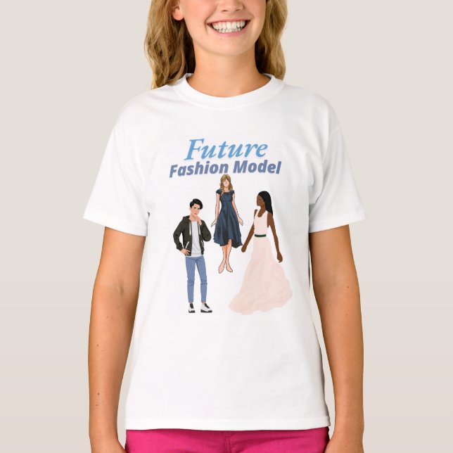 Camiseta Modelo de Moda do Futuro (Frente)