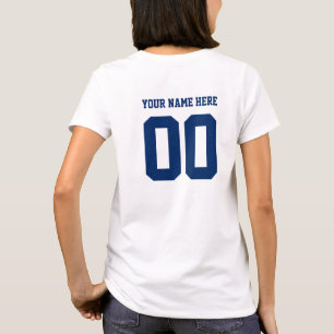 Camiseta Modelo de monograma personalizado da equipe despor
