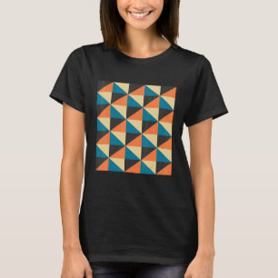 Camiseta modelo de mosaico geométrico poster, conjunto geom