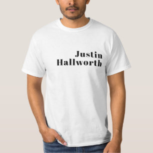 Camiseta Modelo de Nome ou Negócio Minimalista Moderno Retr