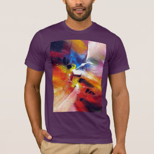 Camiseta Modelo de pintura de Abstrato moderna