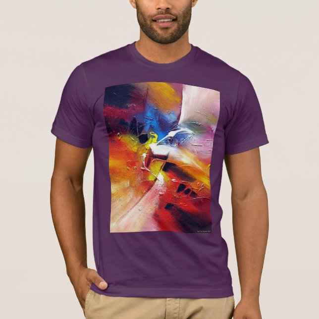 Camiseta Modelo de pintura de Abstrato moderna (Frente)