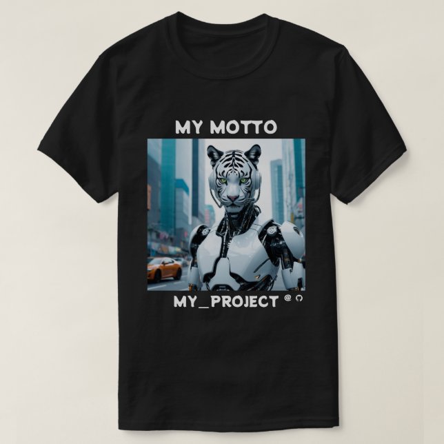 Camiseta modelo de projeto GitHub (Frente do Design)