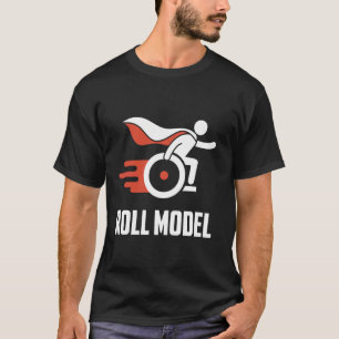 Camiseta Modelo de Rolagem para Cadeirante Deficiente
